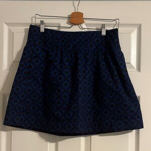 Fossil Navy and Black Mini Skirt